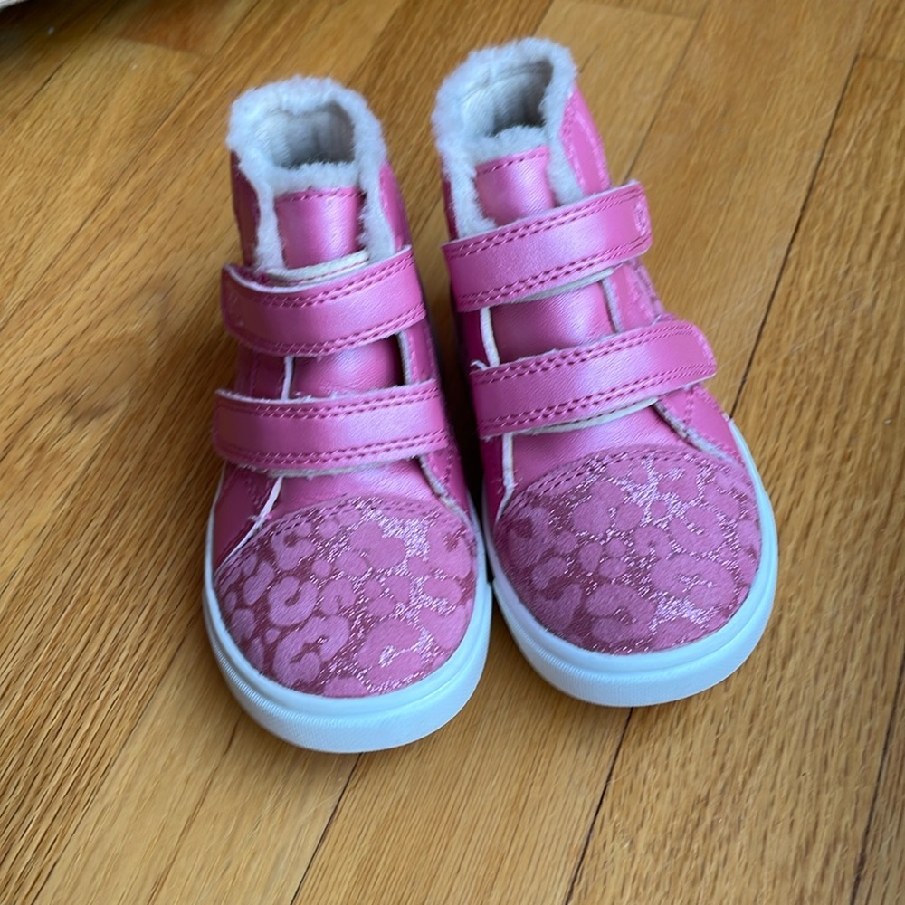 Pink glitter high top Uggs